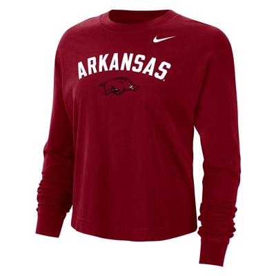 Arkansas Nike Cotton Boxy Long Sleeve Tee