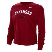  Arkansas Nike Cotton Boxy Long Sleeve Tee