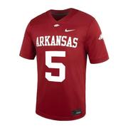  Arkansas Nike # 5 Home Replica Jersey