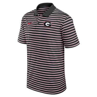 Georgia Nike Victory Stripe Polo BLK/RED/WHT