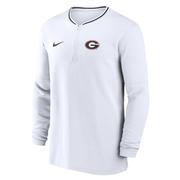  Georgia Nike Dri- Fit Sideline Coach Half Zip Top