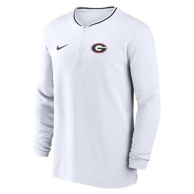 Georgia Nike Dri-Fit Sideline Coach Half Zip Top