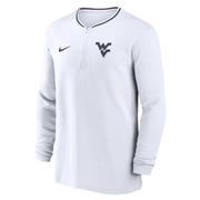  West Virginia Nike Dri- Fit Sideline Coach Half Zip Top