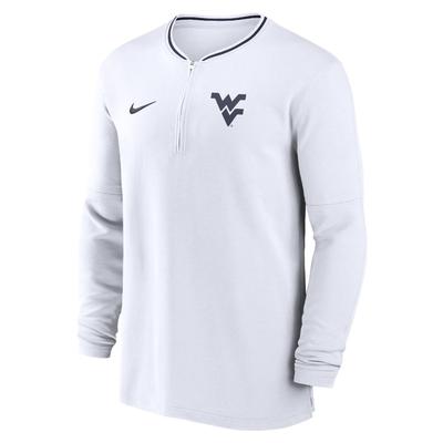 West Virginia Nike Dri-Fit Sideline Coach Half Zip Top