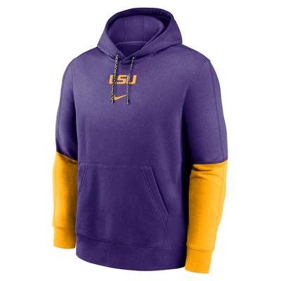 LSU Nike Team Issue Club Hoodie COURT_PURPLE