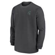  Michigan State Nike Coach Long Sleeve Crew Top