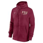  Florida State Nike Team Issue Full Zip Club Hoodie