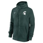  Michigan State Nike Team Issue Full Zip Club Hoodie