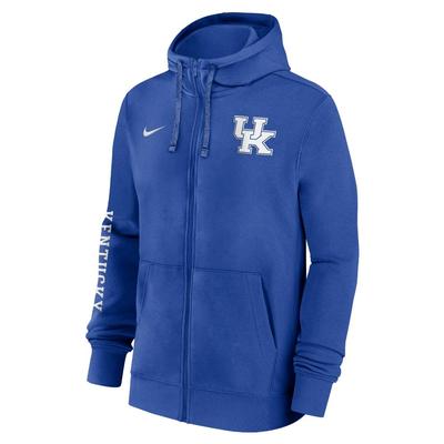 Kentucky Nike Team Issue Full Zip Club Hoodie