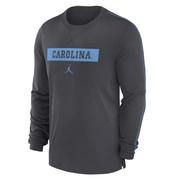  Unc Jordan Brand Dri- Fit Sideline Team Issue Long Sleeve Tee