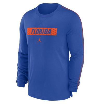 Florida Jordan Brand Dri-Fit Sideline Team Issue Long Sleeve Tee