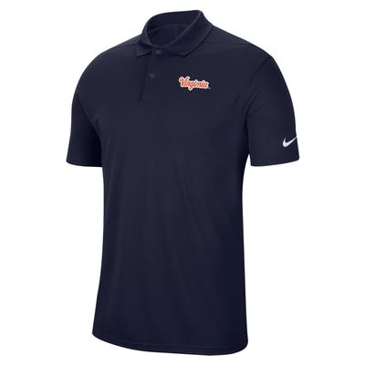 Virginia Nike Script Victory Solid Polo NAVY