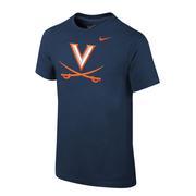  Virginia Nike Youth Core V- Sabre Logo Tee