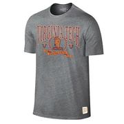  Virginia Tech Retro Brand Reverse Arch Streaky Tee