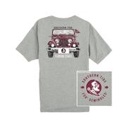  Florida State Southern Tide Front Plate Jeep Tee