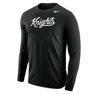 UCF Nike Knights Script Cotton Long Sleeve Tee