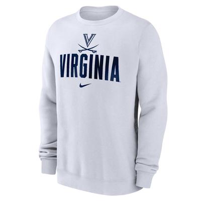 Virginia Nike Straight Club Fleece Crew