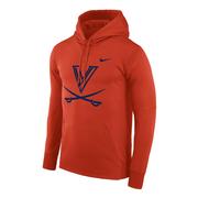  Virginia Nike Logo Therma- Fit Pullover Hoodie