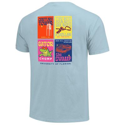 Florida Preppy Posters Comfort Colors Tee CHAMBRAY