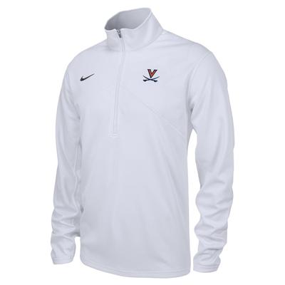 Virginia Nike Dri-Fit Training 1/4 Zip WHITE