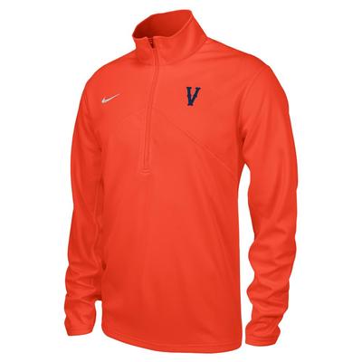 Virginia Nike Vault Dri-Fit Training 1/4 Zip ORANGE