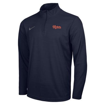 Virginia Nike Script Intensity 1/4 Zip NAVY