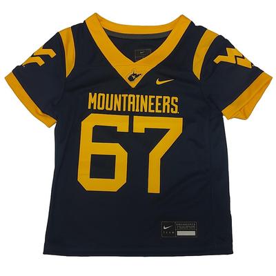 West Virginia Nike Kids Replica #67 Jersey