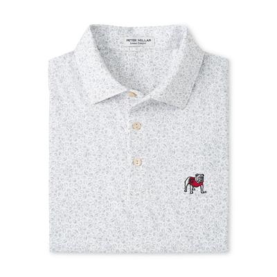 Georgia Peter Millar Standing Bulldog Blitz Performance Polo