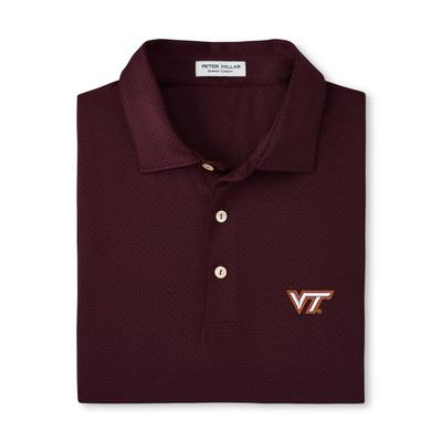 Virginia Tech Peter Millar Tesseract Performance Polo