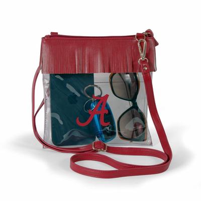 Alabama Judyann Fringe Crossbody Clear Bag