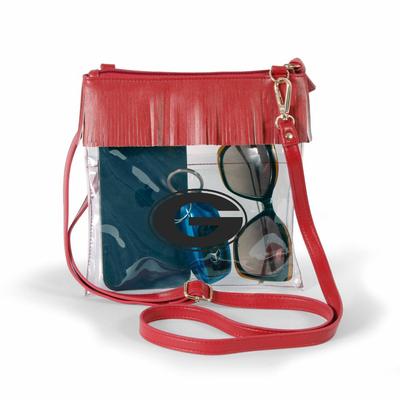 Georgia Judyann Fringe Crossbody Clear Bag