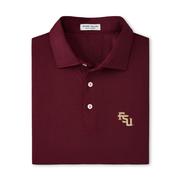  Florida State Diagonal Logo Peter Millar Tesseract Performance Polo