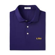  Lsu Peter Millar Tesseract Performance Polo