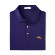  Lsu Tiger Logo Peter Millar Tesseract Performance Polo