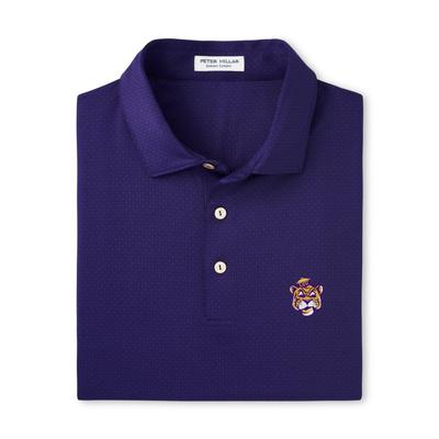 LSU Vault Sailor Logo Peter Millar Tesseract Performance Polo