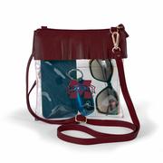  Mississippi State Judyann Fringe Crossbody Clear Bag