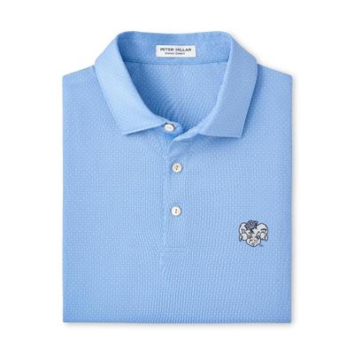 UNC Vault Ram Peter Millar Tesseract Performance Polo COTTAGE_BLUE