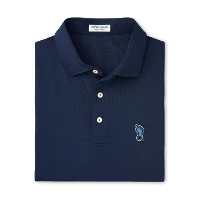 UNC Heel Logo Peter Millar Tesseract Performance Polo NAVY