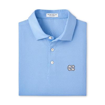 UNC Peter Millar Tesseract Performance Polo COTTAGE_BLUE