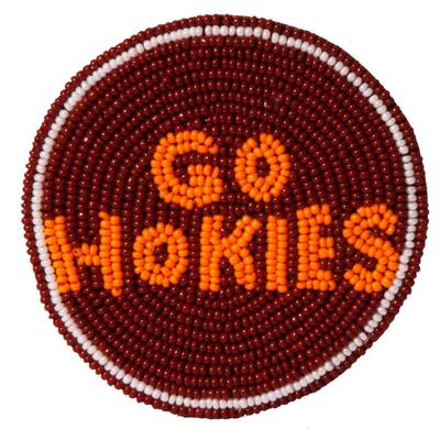 Virginia Tech Beaded Button