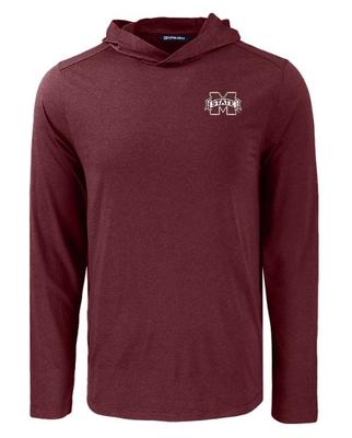 Mississippi State Cutter & Buck Coastline Epic Comfort Hooded Shirt