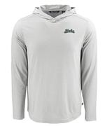  Michigan State Script Cutter & Buck Coastline Epic Comfort Hooded Shirt