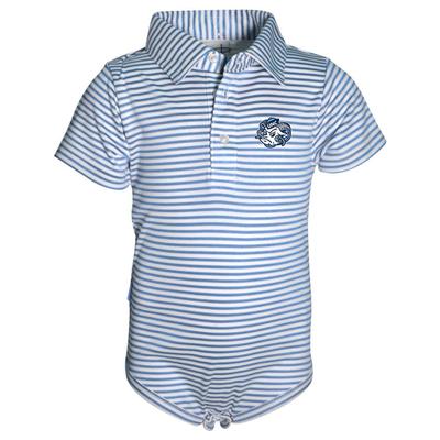 UNC Garb Infant Carson Stripe Polo Romper