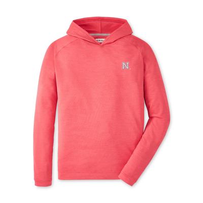 Nebraska Peter Millar Pine Performance Hoodie RED