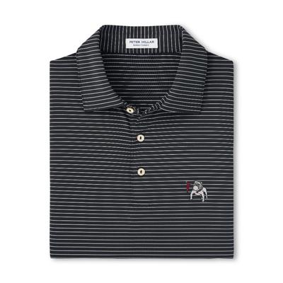 Georgia Vintage Peter Millar Hemlock Performance Polo BLACK