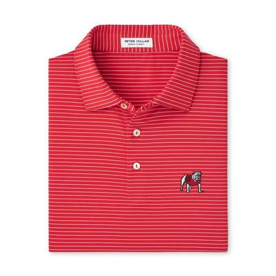 Georgia Standing Bulldog Peter Millar Hemlock Performance Polo