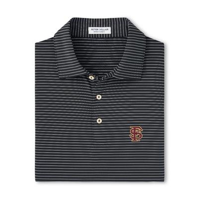 Florida State Interlock Peter Millar Hemlock Performance Polo BLACK