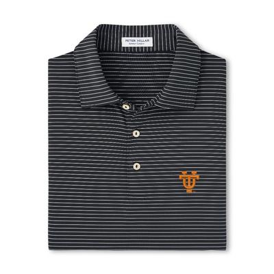 Tennessee Vault Interlock Peter Millar Hemlock Performance Polo BLACK