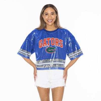 Florida Gameday Couture Own the Game Full Sequin Crop Jersey