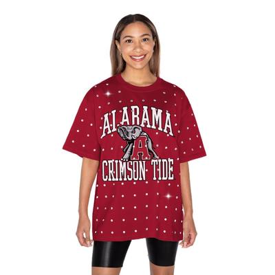 Alabama Gameday Couture In The Zone All Over Rhinestone Tee